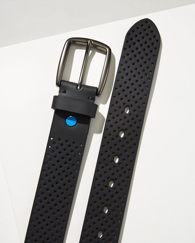 Tommy Bahama Perforated Rubberized Performance Belt