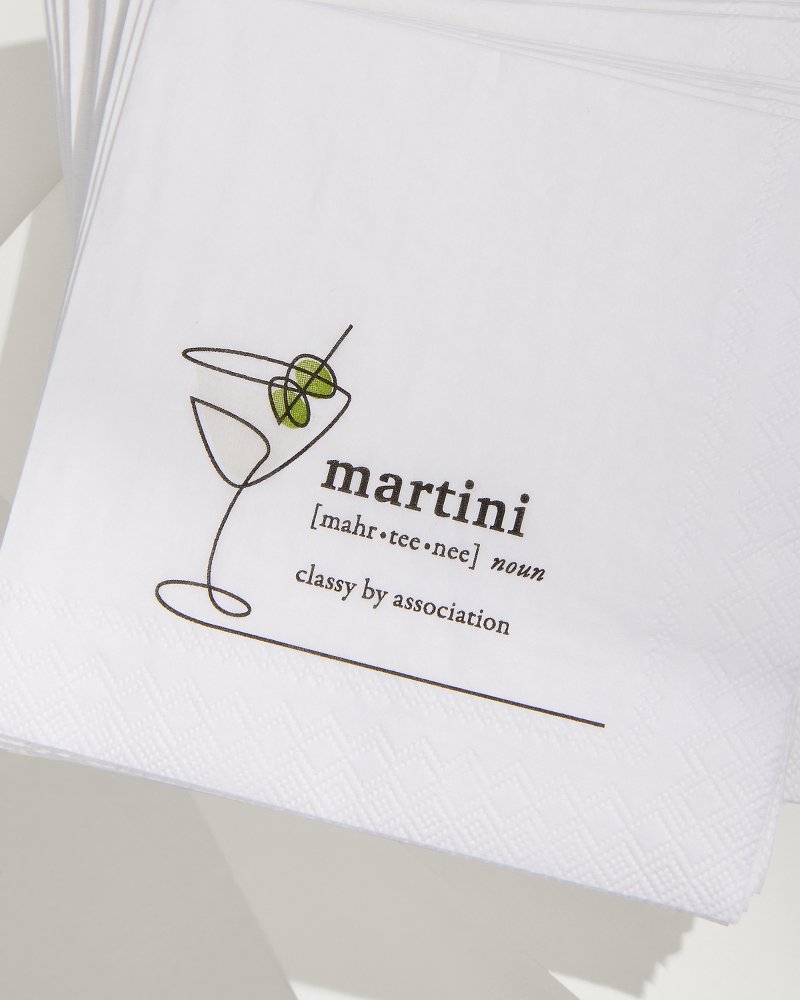 Tommy Bahama Martini Cocktail Napkins