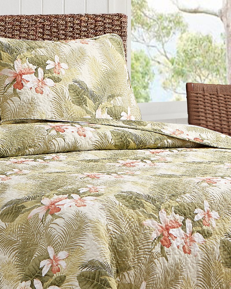 Tommy Bahama Tropical Orchid 3-Piece King Quilt Set