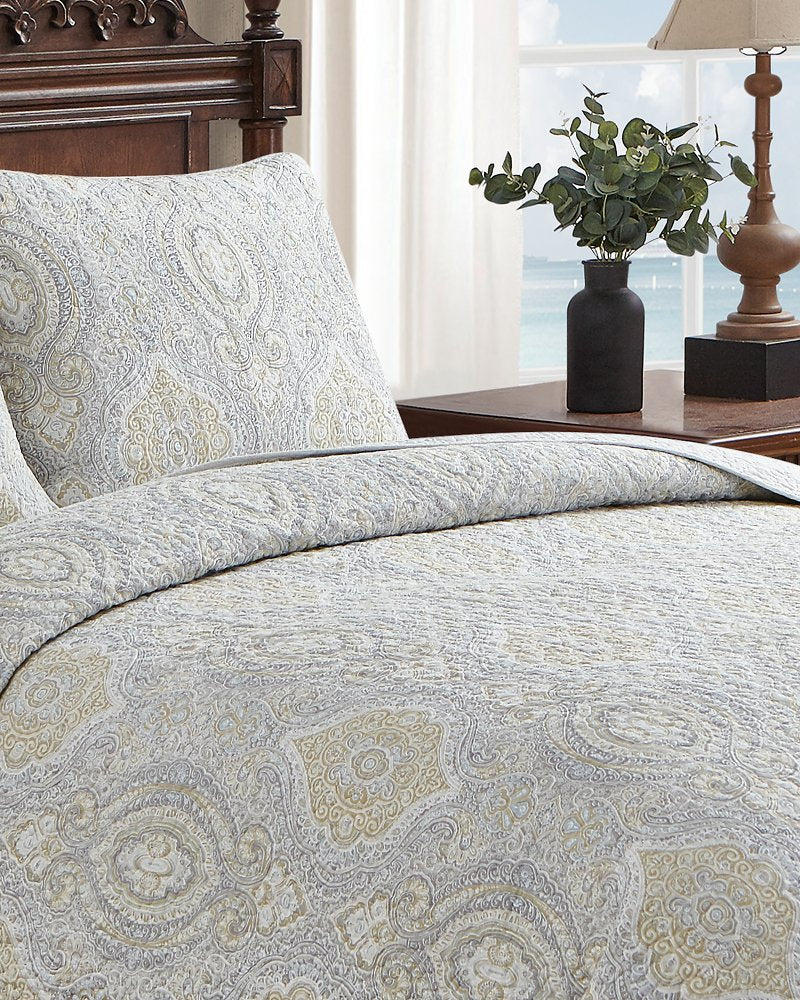 Tommy Bahama Turtle Cove 3-Piece King Quilt Set