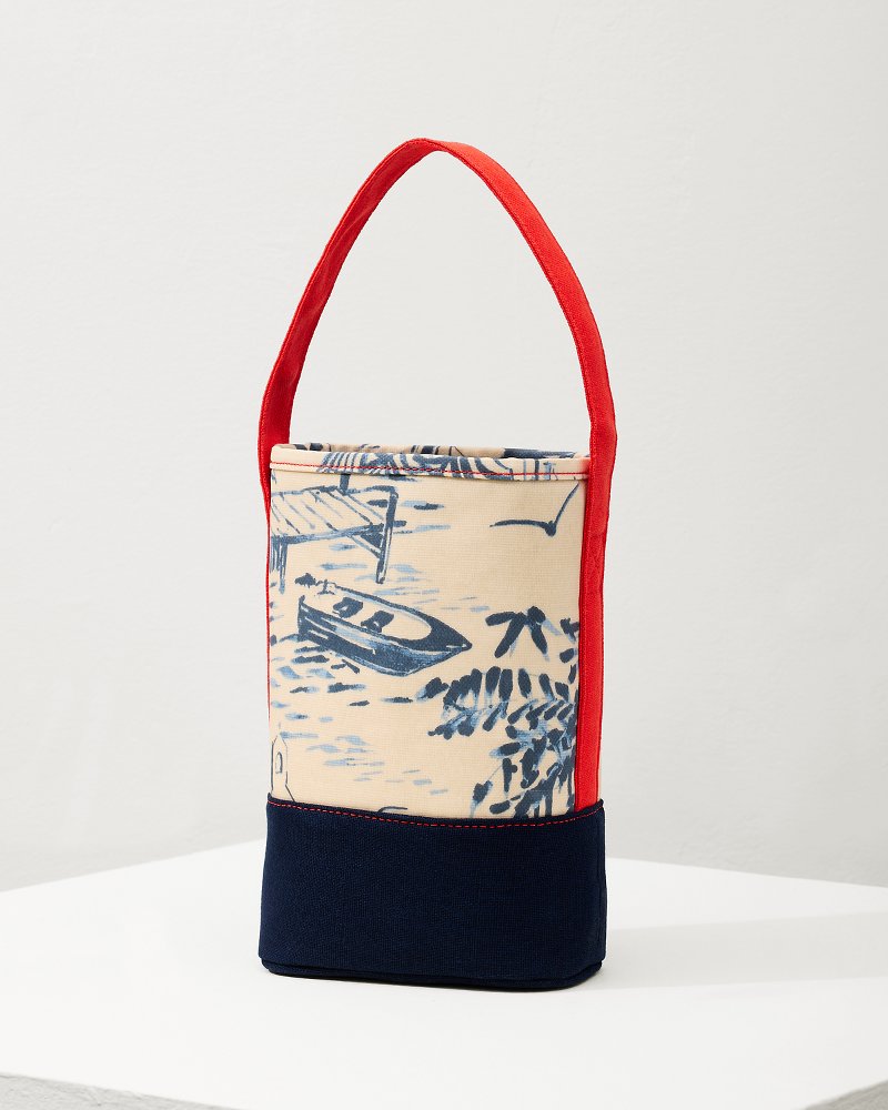 Tommy Bahama Daise Seascape Wine Caddy