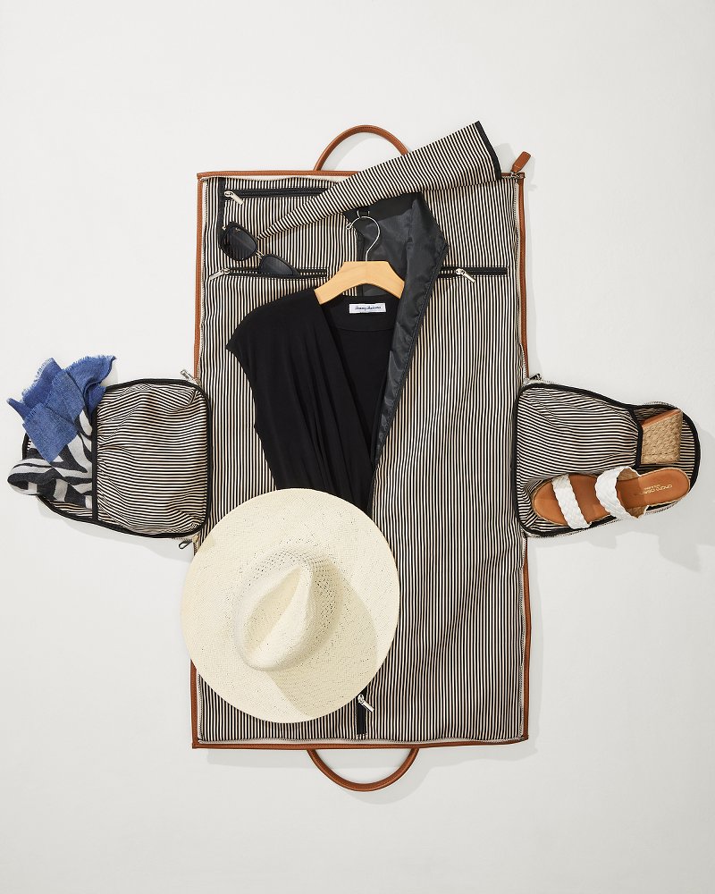 Tommy Bahama Capri Tan 2-in-1 Garment Duffel Bag