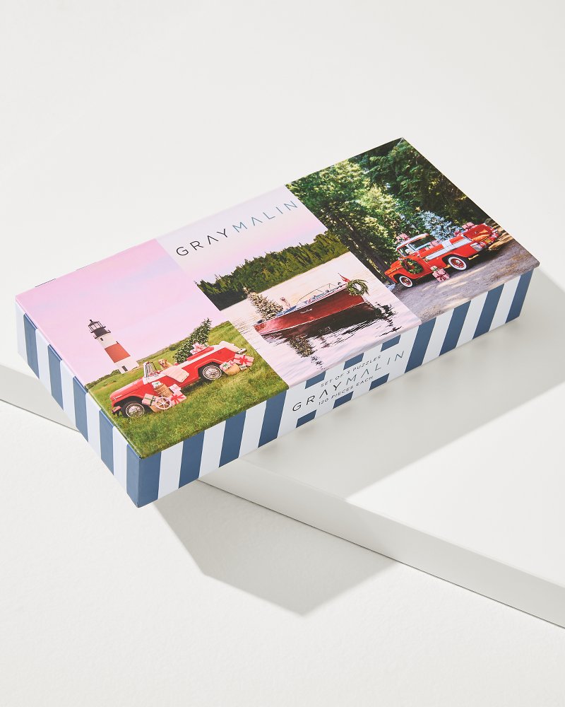 Tommy Bahama Gray Malin's The Holiday 3-in-1 Puzzle Set