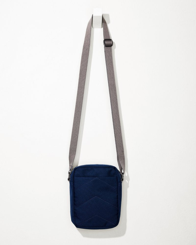 Tommy Bahama Bond Deep Blue Canvas Crossbody