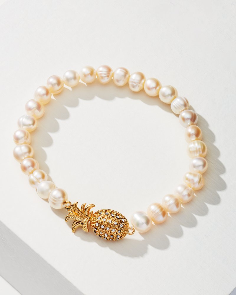 Tommy Bahama Tropical Blooms Pearl Stretch Bracelet