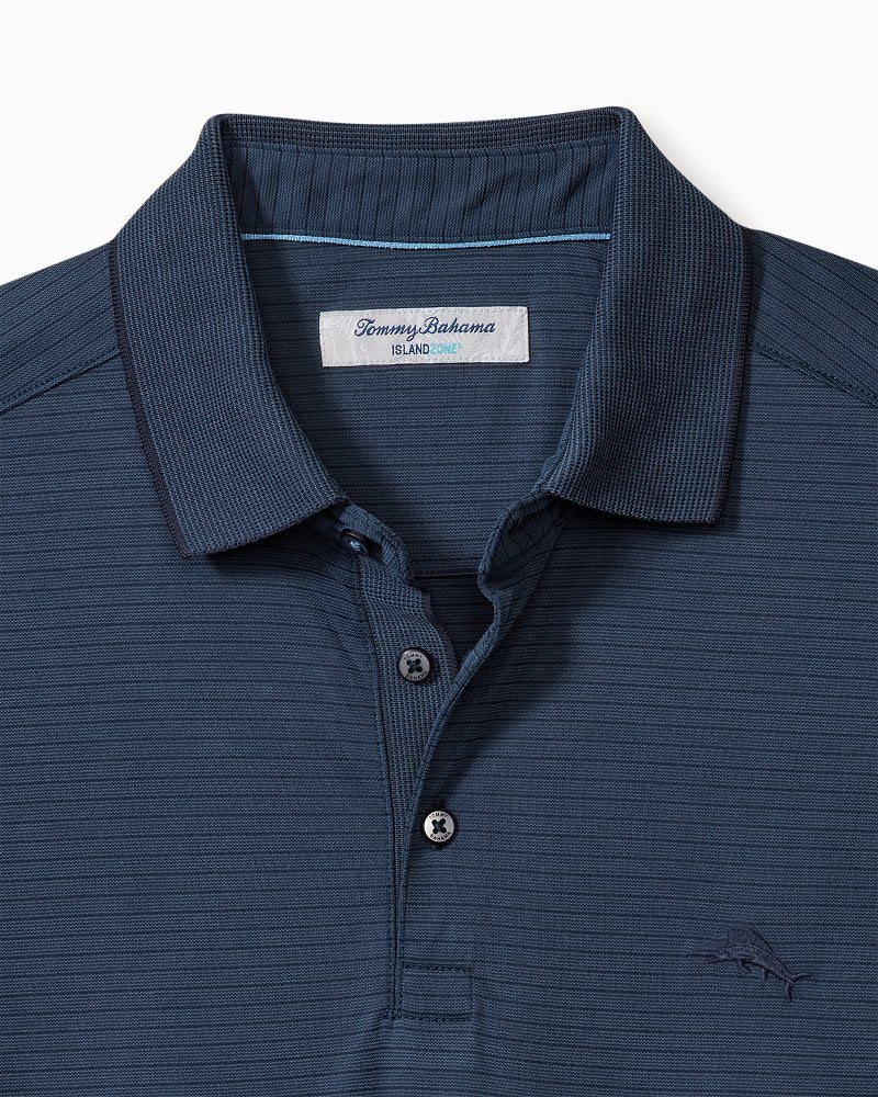 Tommy Bahama Big & Tall Bay Stripe IslandZone® Polo