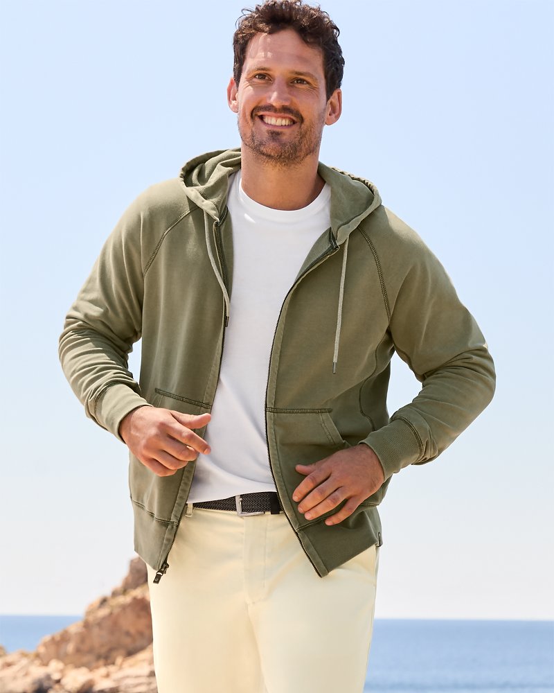 Tommy Bahama Big & Tall Ben & Terry Full-Zip Sweatshirt