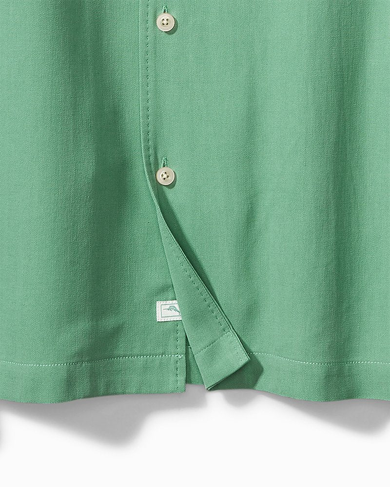 Tommy Bahama Big & Tall Hawaiian Herringbone Camp Shirt