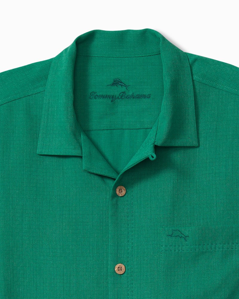 Tommy Bahama Big & Tall Coastal Breeze Check IslandZone® Camp Shirt