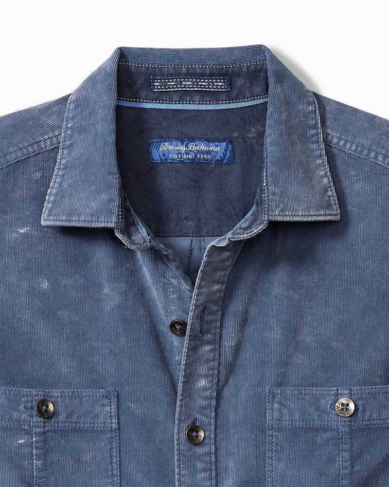 Tommy Bahama Big & Tall Coastline Cord Stretch Sun Fade Double-Pocket Shirt