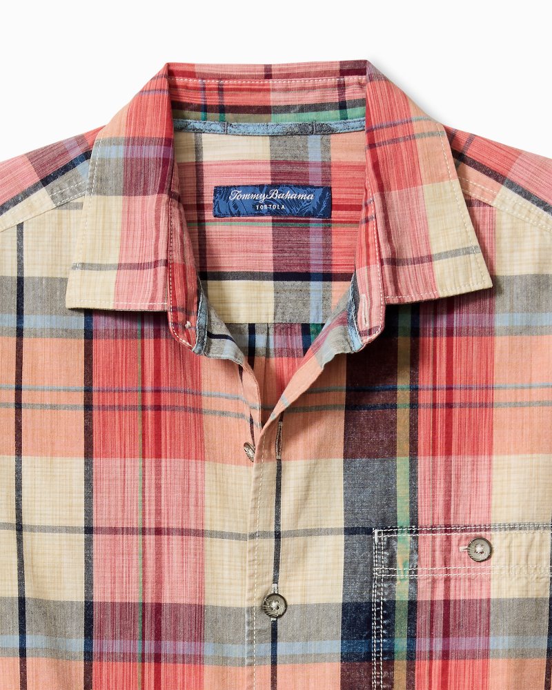 Tommy Bahama Big & Tall Sunwash Check Long-Sleeve Shirt