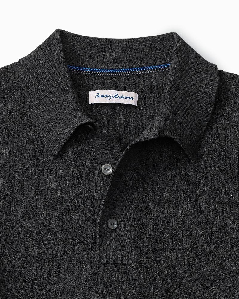 Tommy Bahama Big & Tall Capital Cable Sweater Polo