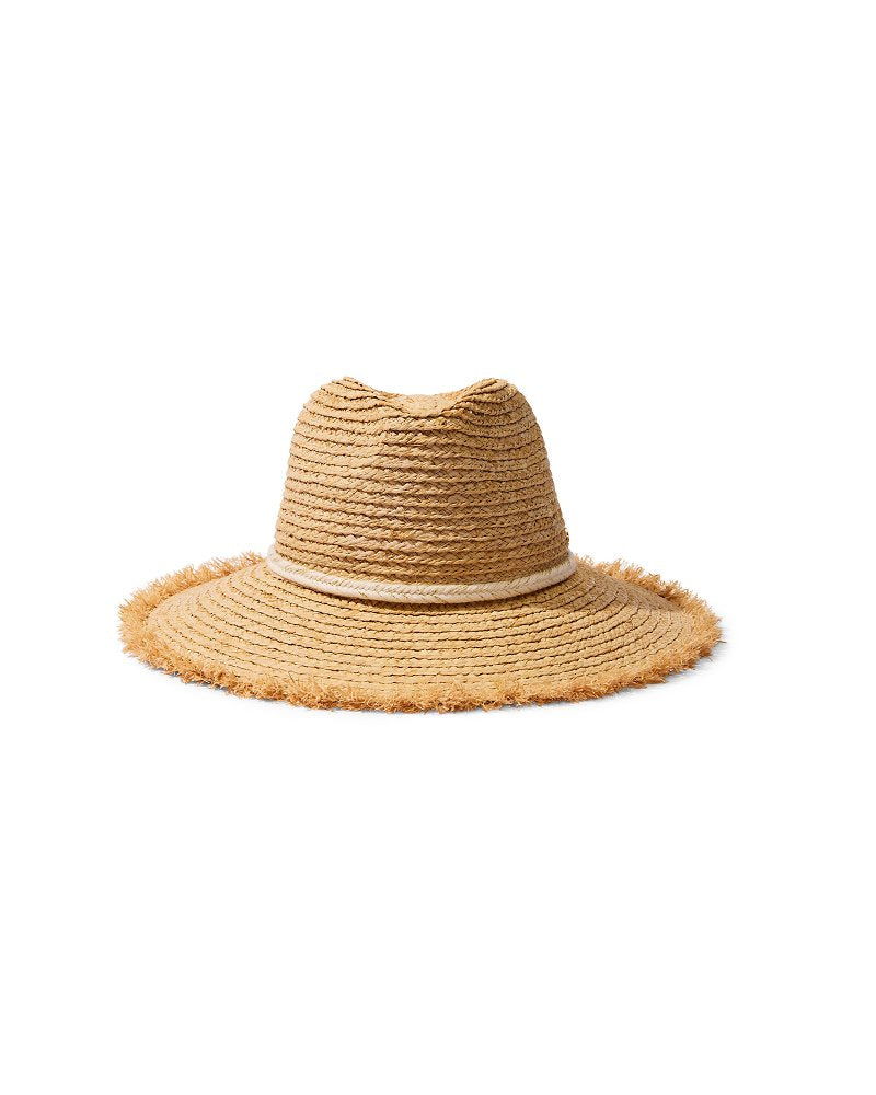 Tommy Bahama Brighton Fringe Brim Raffia Hat