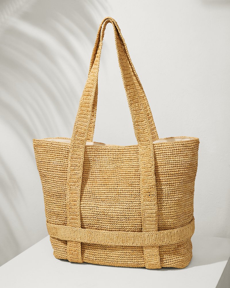 Tommy Bahama Raffia Traveler Tote