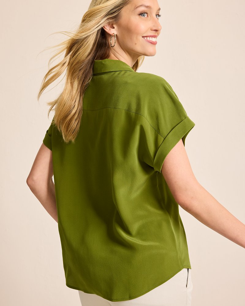 Tommy Bahama Silk Dolman Camp Shirt