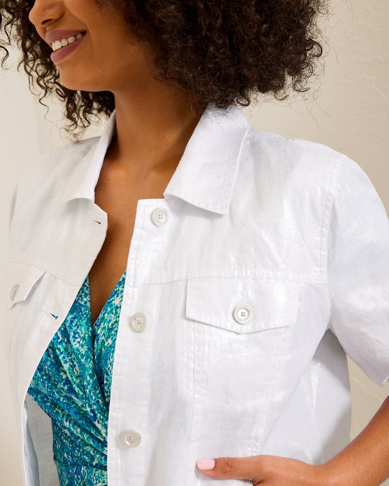Tommy Bahama Two Palms Shimmer Linen Jacket