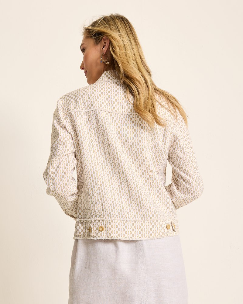 Tommy Bahama Two Palms Geo Gem Linen Jacket