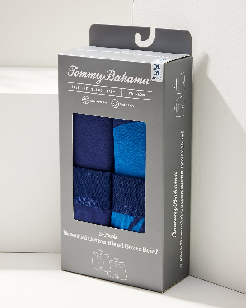 Tommy Bahama Cotton-Modal Boxer Briefs - 2-Pack