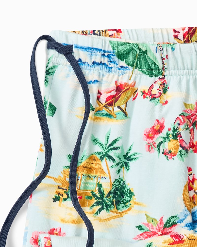 Tommy Bahama Holiday Santa Long Sleeve & Pants Pajama Set