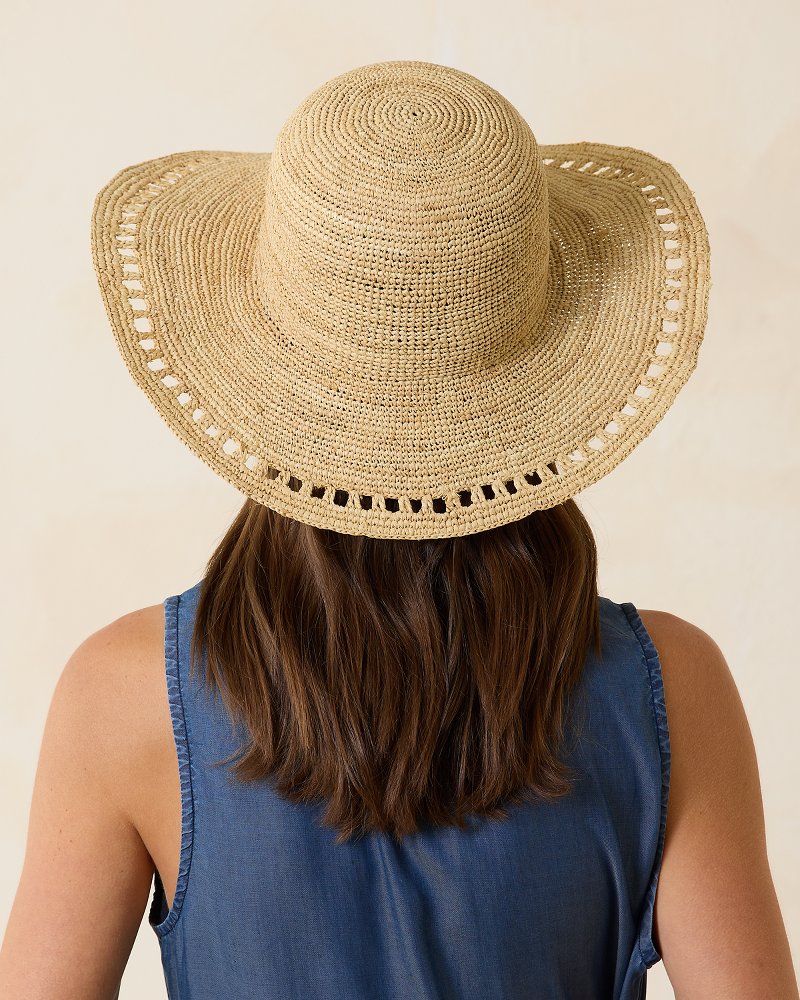 Tommy Bahama Isla Crochet Raffia Sun Hat