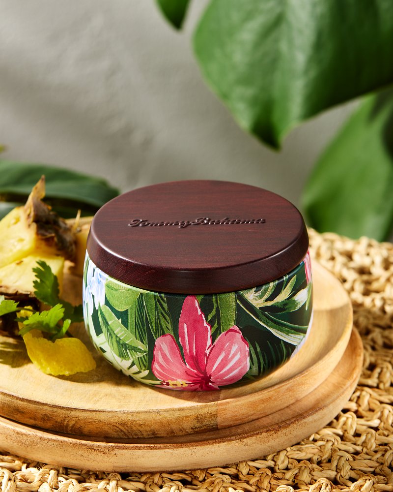 Tommy Bahama Pineapple Cilantro Travel Candle Tin