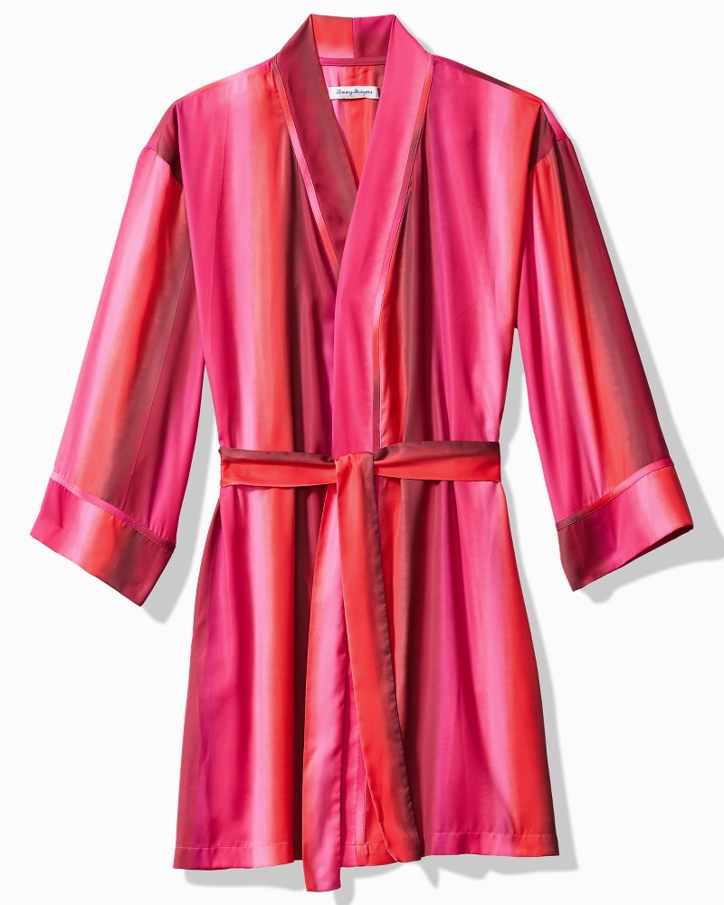Tommy Bahama Short Satin Robe