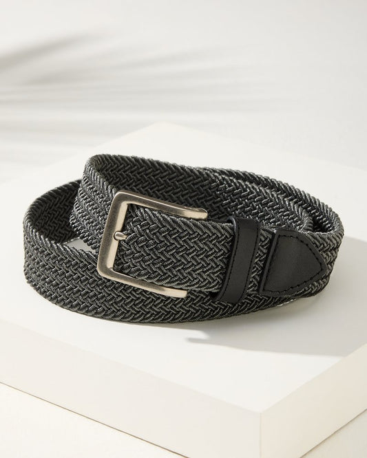 Tommy Bahama Two-Tone Stretch Webbed Belt