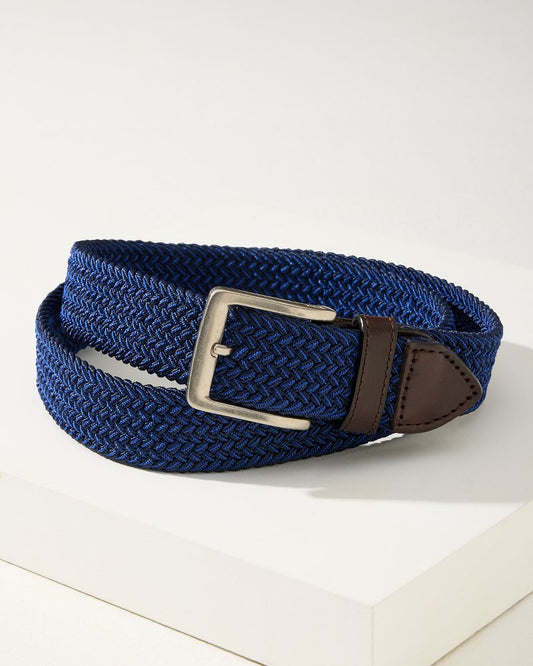 Tommy Bahama Two-Tone Stretch Webbed Belt