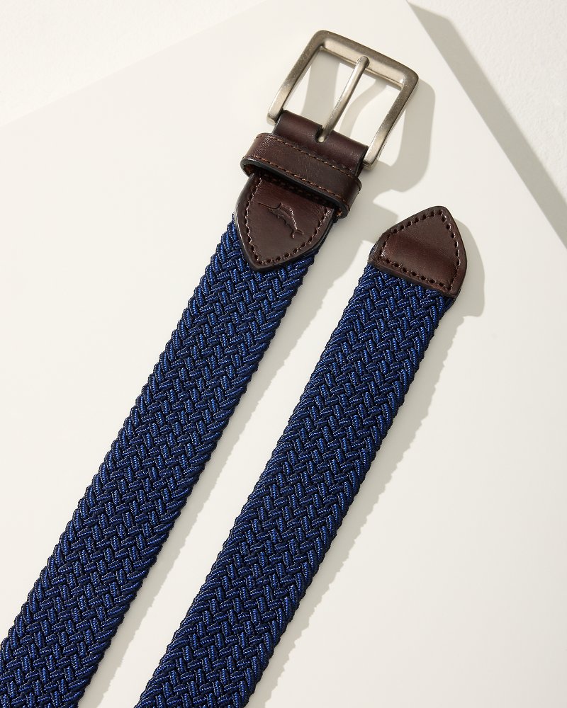 Tommy Bahama Two-Tone Stretch Webbed Belt