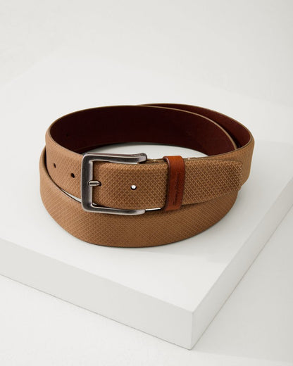 Tommy Bahama Embossed Nubuck Belt
