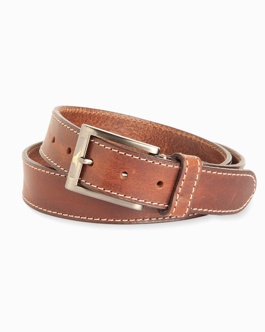Tommy Bahama Heavy Stitch Leather Belt
