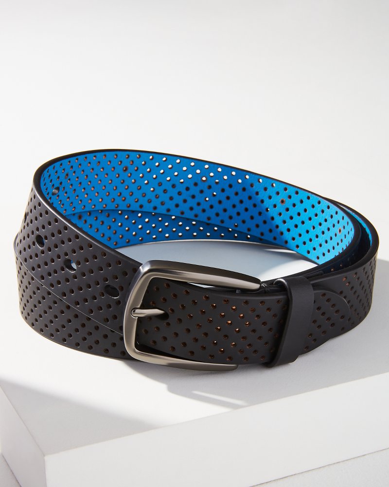 Tommy Bahama Perforated Rubberized Performance Belt