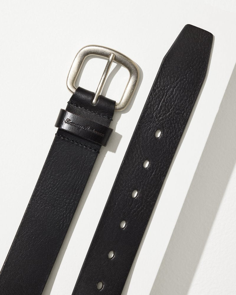 Tommy Bahama Raw Edge Leather Belt