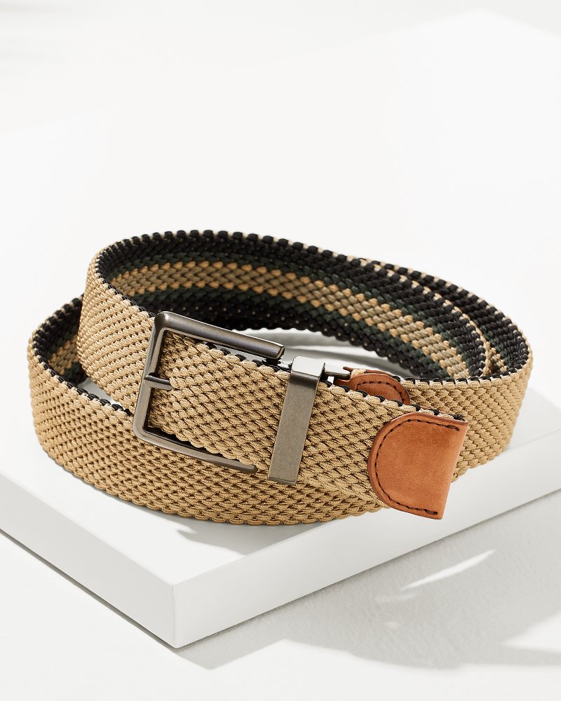 Tommy Bahama Reversible Stretch Cord Belt