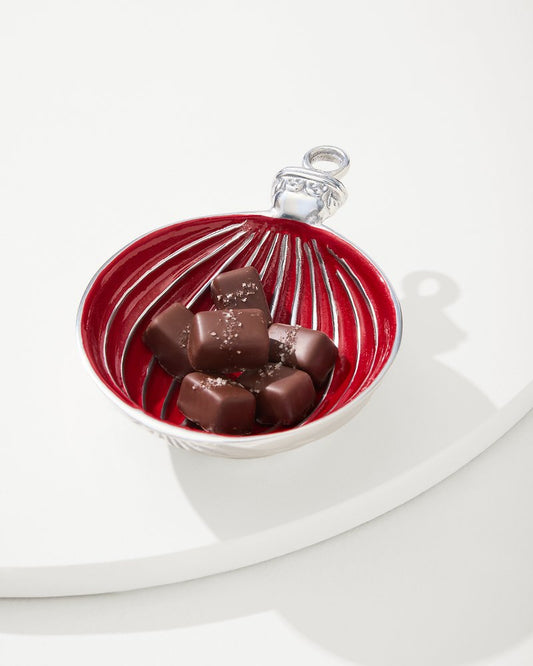 Tommy Bahama Red Ornament Candy Dish