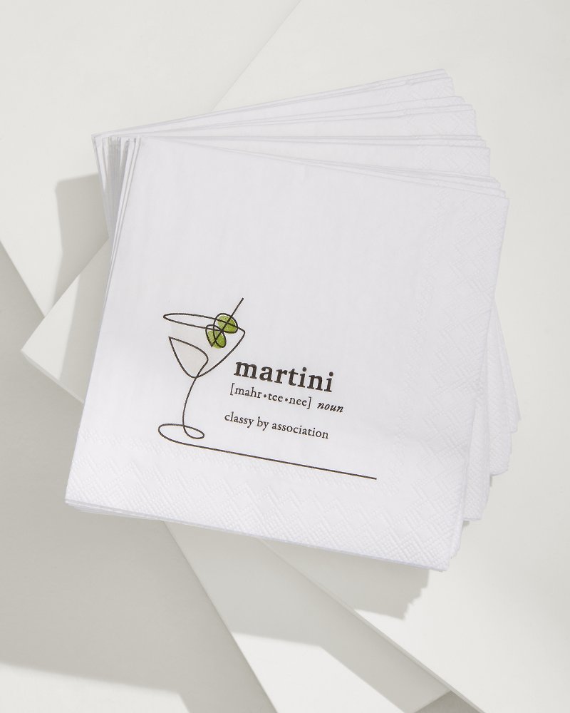 Tommy Bahama Martini Cocktail Napkins