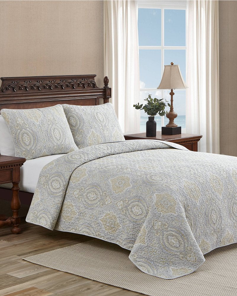 Tommy Bahama Turtle Cove 3-Piece King Quilt Set
