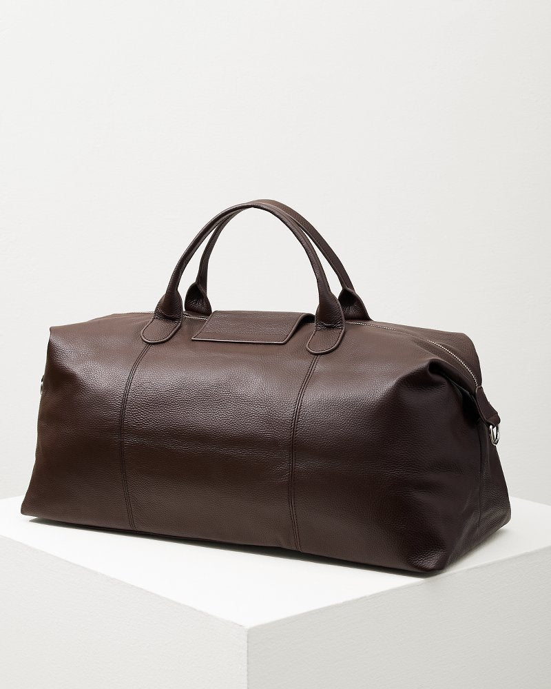 Tommy Bahama Stanford Brown Leather Duffel Bag