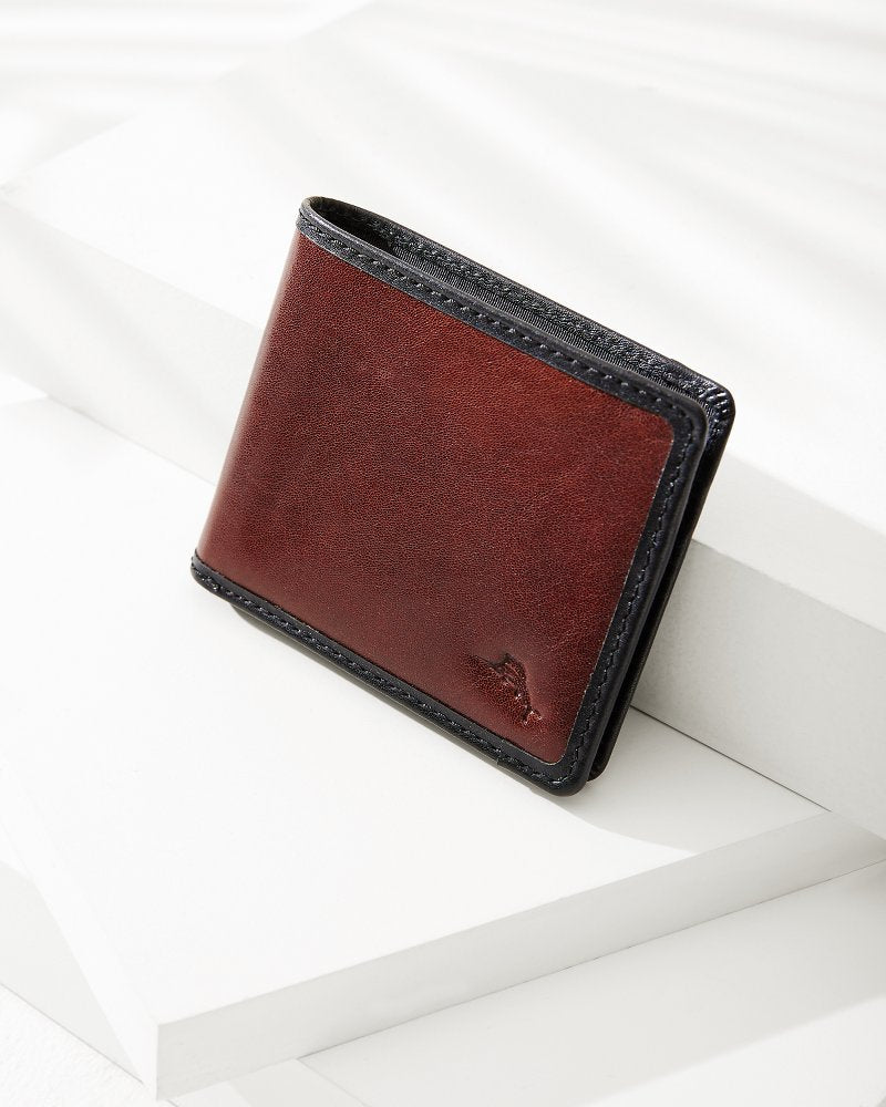 Tommy Bahama Contrast Binding Slimfold Wallet