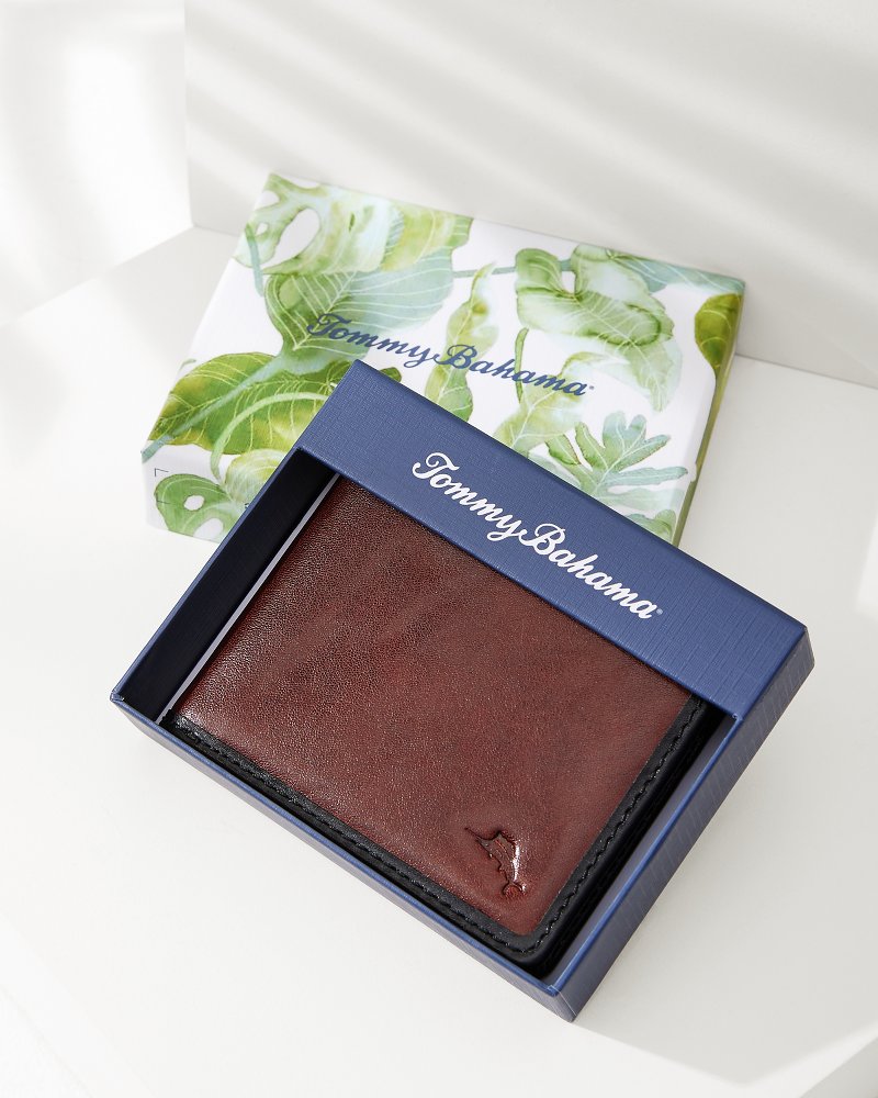 Tommy Bahama Contrast Binding Slimfold Wallet