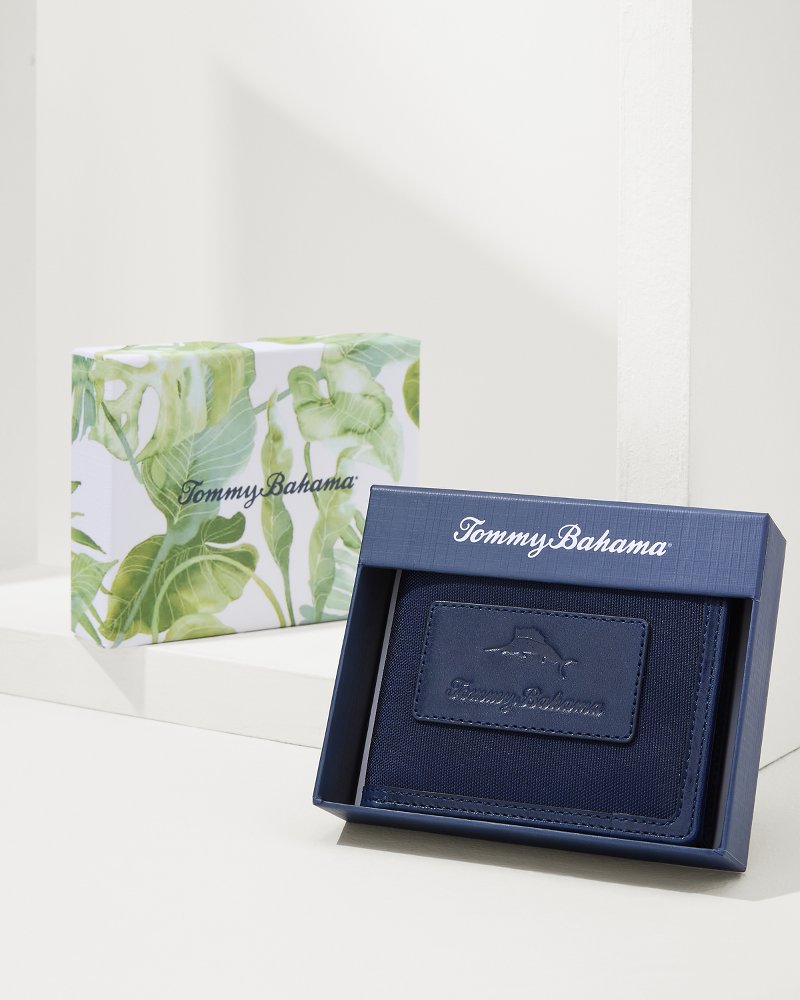 Tommy Bahama Passcase Wallet With Patch Logo
