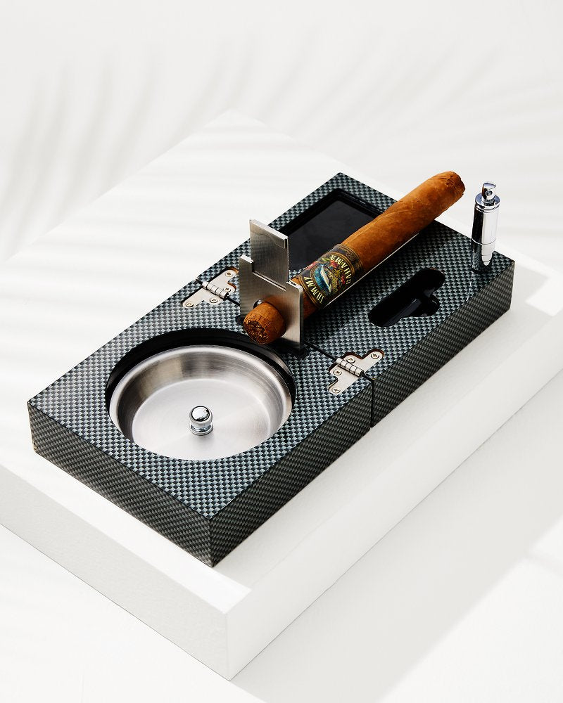 Tommy Bahama Cigar Accessories & Folding Ashtray Set
