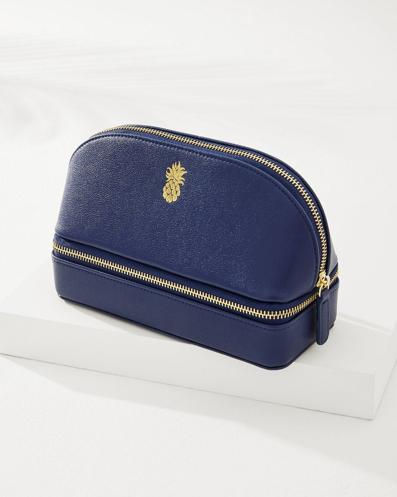 Tommy Bahama Abby Navy Pineapple Travel Organizer