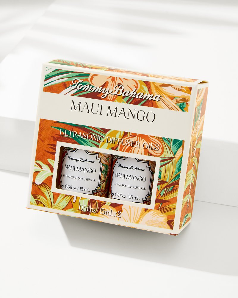 Tommy Bahama Maui Mango Ceramic Pineapple Diffuser Oil Refill Set