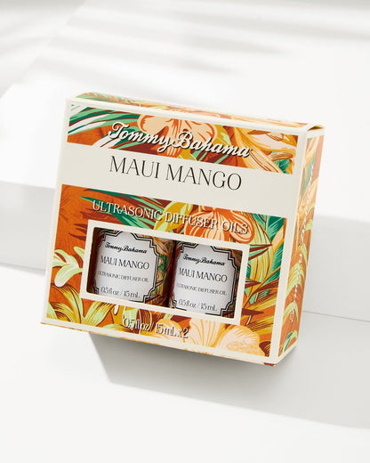 Tommy Bahama Maui Mango Ceramic Pineapple Diffuser Oil Refill Set
