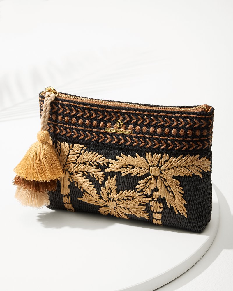 Tommy Bahama Raffia Palms Maci Wristlet