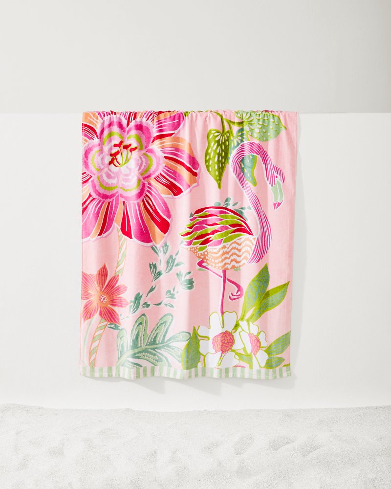 Tommy Bahama Flamingo Pineapple Beach Towel
