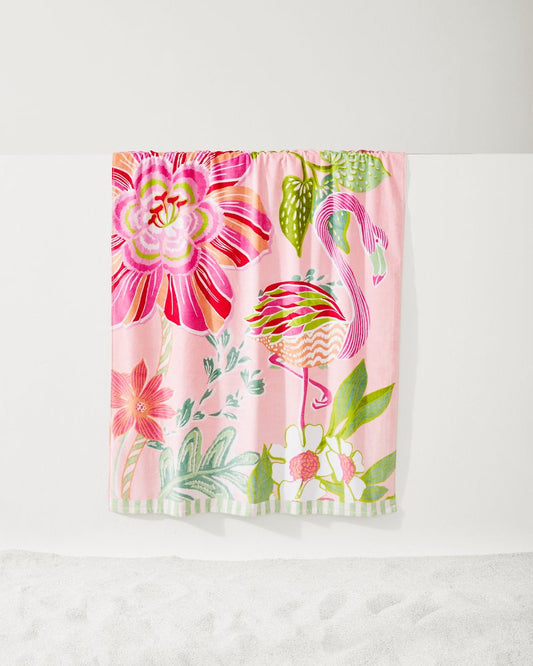 Tommy Bahama Flamingo Pineapple Beach Towel
