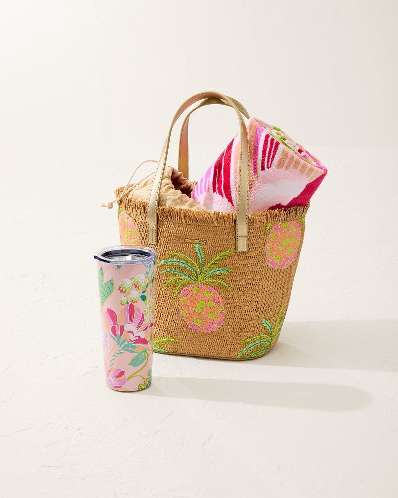 Tommy Bahama Flamingo Pineapple Beach Towel