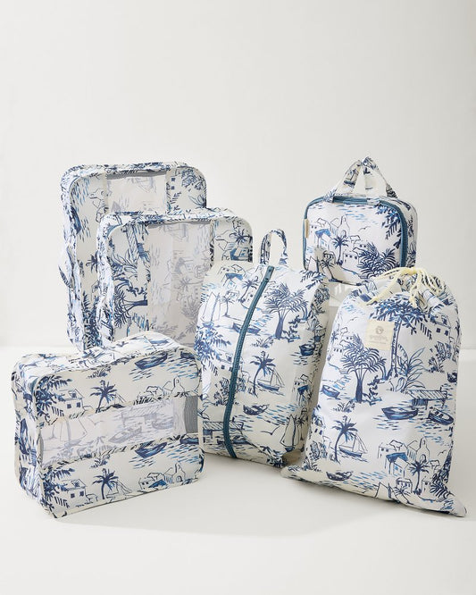 Tommy Bahama Daise Seascape Packing Cube 6-Piece Set